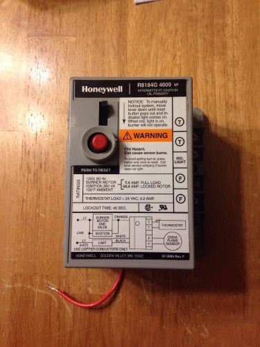 Honeywell R8184G 4009 Oil Burner Primary Control 45 second Lockout