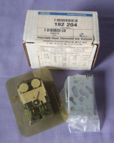 *** siemens / powers pneumatic thermostat with wall plate &amp; cover new! *** for sale