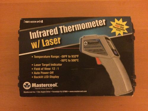 Mastercool 52224 infrared thermometer with laser + analog thermometer