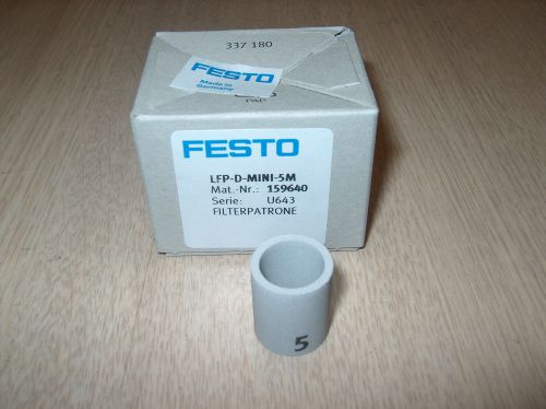 Festo filter cartridge lfp-d-mini-5m 159640 **new in box** for sale