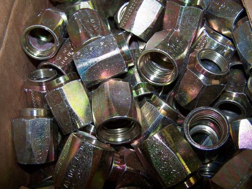 Qty. 25 parker 116-10-1s 1/2&#034; hydraulic fitting fluid connector nuts 57805ad for sale