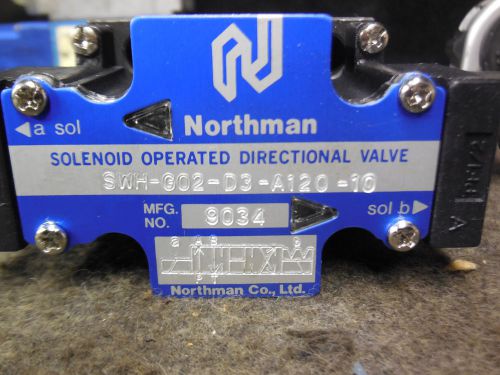 2 NEW NORTHMAN DIRECTIONAL VALVE # SWH-G02-D3-A120-10