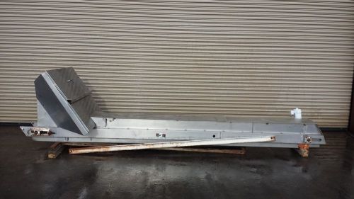 Consolidated ss cap elevator with ss hopper, 12&#034; cleated incline conveyor for sale