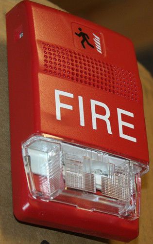 Edwards system multi horn strobe fire alarm signaling appliance eg1rf-hdvm red for sale