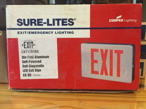 Sure-lites led exit sign cx7170rsd for sale