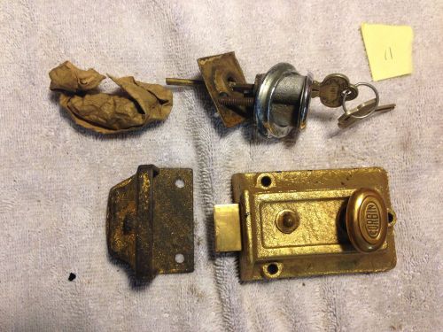 Skillman BRASS DEADBOLT Lockset NOS Vintage with Keys