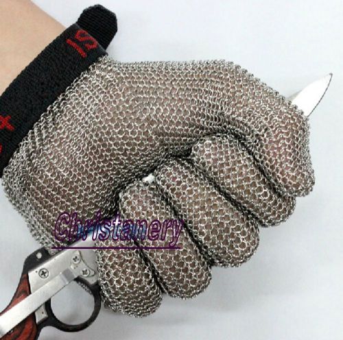 Quality Stainless Steel Metal Mesh Butcher Cut Proof Protect Resistant Glove NEW