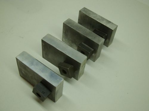 Soft jaws for 4 jaw chuck aluminum spacer blocks set of 4 #6711b for sale