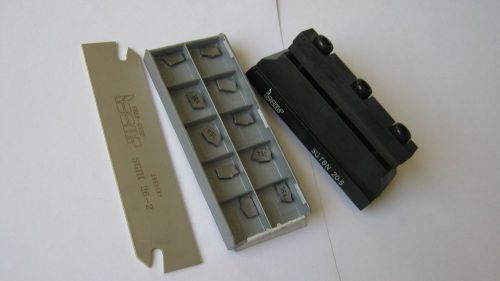 ISCAR Cut-Off Blade Tool Block SGTBN 20-5 ( 10 pcs inserts) , Blade SGIH 26-2