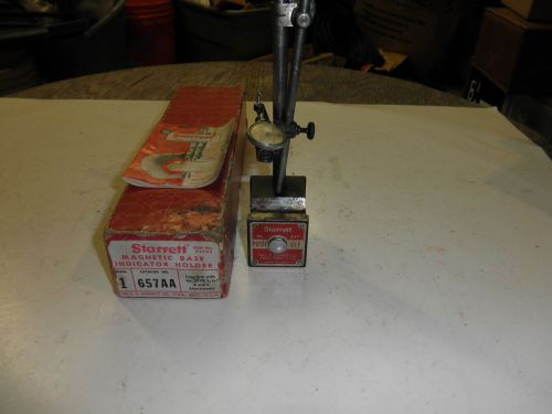 Starrett 657AA Magnetic Base With Gage