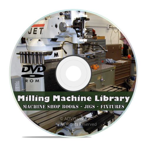 Milling machine operation library screw making jigs, fixtures, machinist cd v45 for sale
