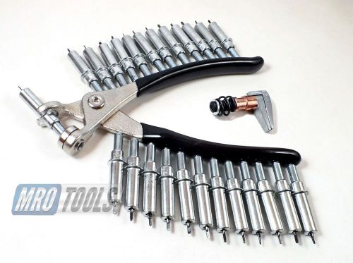 25 3/32&#034; cleco sheet metal fasteners plus cleco pliers + free super side clamp for sale