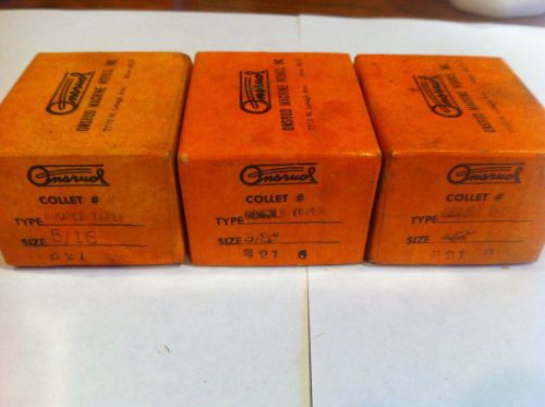 Lot Of 3 Onsrud Double Taper Collets #4