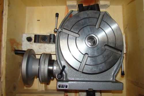 PHASE II, 221-308, 8&#034; Rotary Table, Horizontal &amp; Vertical, 3MT Center Taper/6FL/