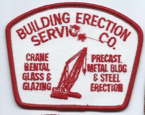 Building Erection Service Co advertising patch 3 X 3-7/8 X 3 Imperfect