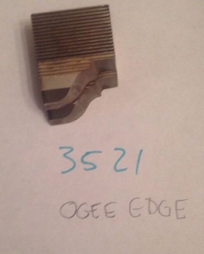 Lot 3521 Ogee Edge Moulding Weinig / WKW Corrugated Knives Shaper Moulder