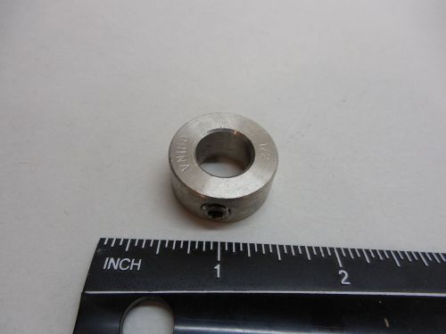 1/2&#034; stainless steel shaft collar 1&#034; od 7/16&#034; wide for sale