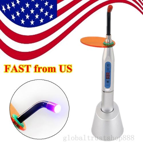 FAST US Ship FDA CE Dentist Dental 5W Wireless LED Curing Light Cure Lamp 1500mw