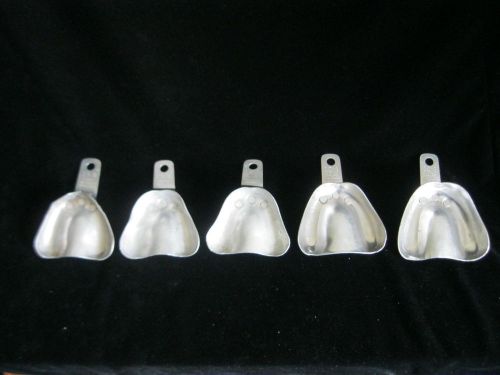 Bunce Kanouse Dental Mouth Impression Tray Lot of 5 - Used
