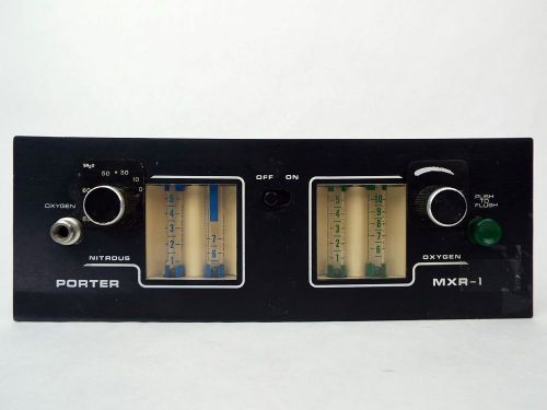 Porter 2050 mxr-1 conscious sedation nitrous oxide n2o dental monitor flowmeter for sale