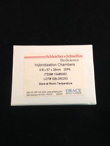 Schleicher &amp; Schuell Pack of 25 Hybridization Chambers 0.8x57x26mm #10485062