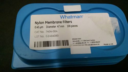 WHATMAN NYLON .45 UM - 47MM, MEMBRANE FILTERS 100PK, ID# 10203