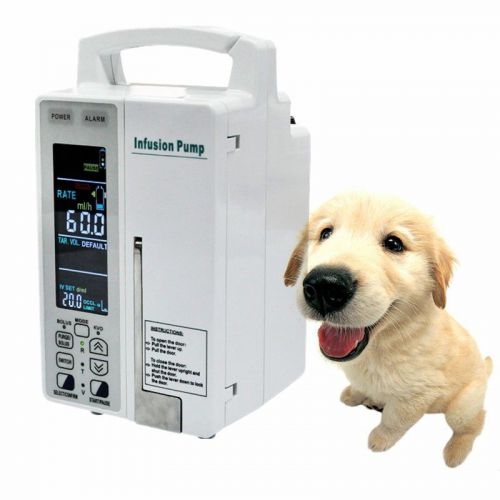 New Veterinary vet Animal Infusion Pump with alarm ml/h or drop/min Updated