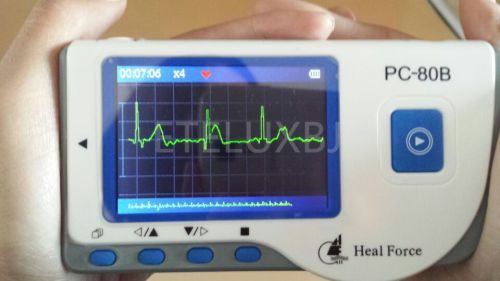 PC 80B Portable Heart ECG Monitor Software USB Probe Continuous Measuring