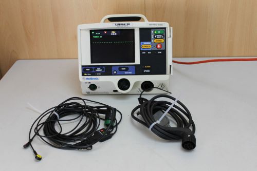 Lifepak 20 defibrillator, battery defib and pads, emt paramedic ambulance for sale