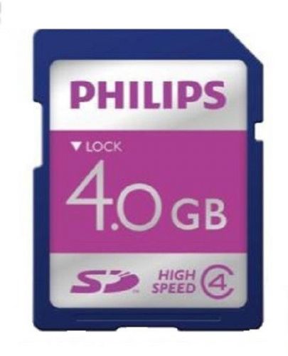 Philips 9004 4 gb sd memory card - new lfh9004 for sale
