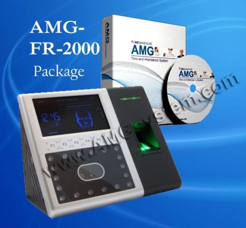 Facial recognition fr-2000 biometric time clock | amg software package for sale