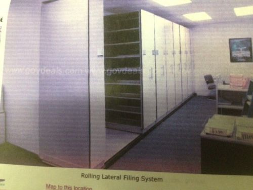 Spacesaver rolling lateral filing system - over 19 feet track system for sale