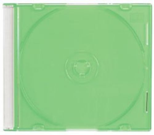 100 slim green color cd jewel cases for sale