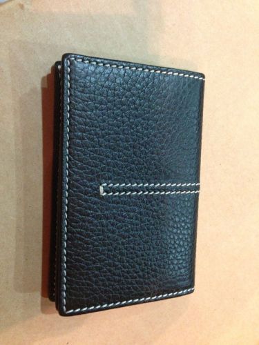 Tods Leather Business Card Holder With Box