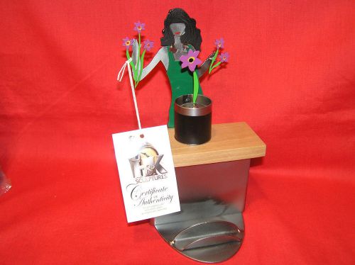 FLORIST H&amp;K SCULPTURES BUSINESS CARD HOLDER CADDY LIMITED EDITION RECYCLED