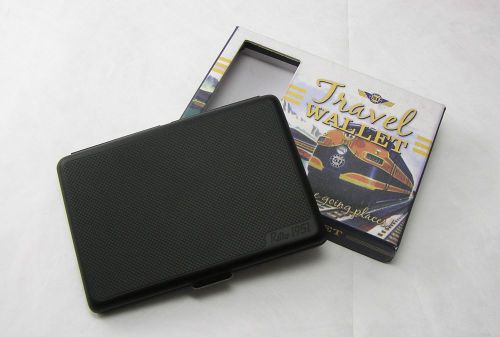 Retro 51 Travel Wallet Metal Matte Black Business Square Card Case CC-06