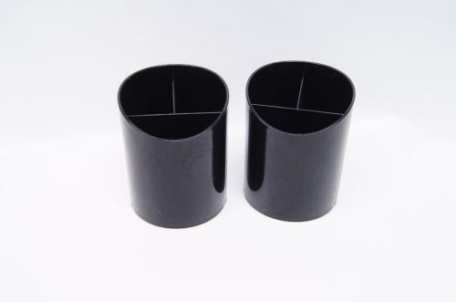 2 Pieces Pencil Case Container Organizer - Black, Small Size 3.5&#034; x 4&#034;