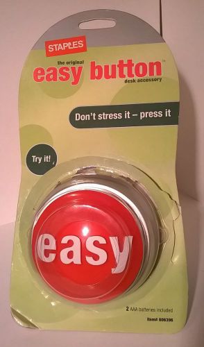 Staples Push Button Talking THAT WAS EASY Button Desk Accessory