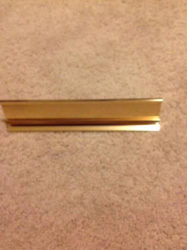 Desk Name Plate Holder, Colored Brass - Great Buy!