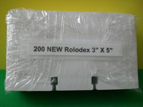 200 Genuine Rolodex 3&#034; X 5&#034; Card from a NEW Rolodex Card File