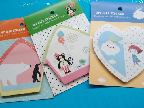 3X My Life Sticky Note Memo Message Paper Pad Educational Stationery Kids Gift C