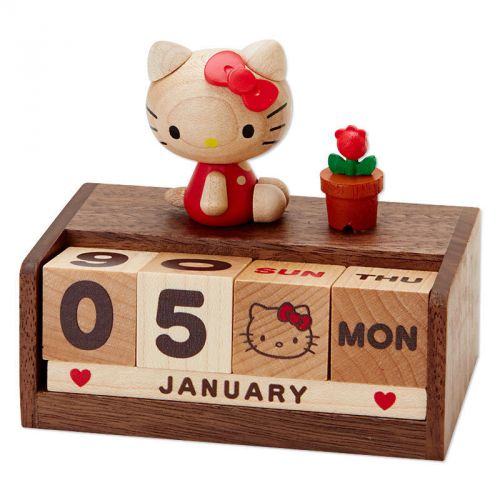 2015 Hello Kitty Desk Calendar Wood Material from Sanrio Japan