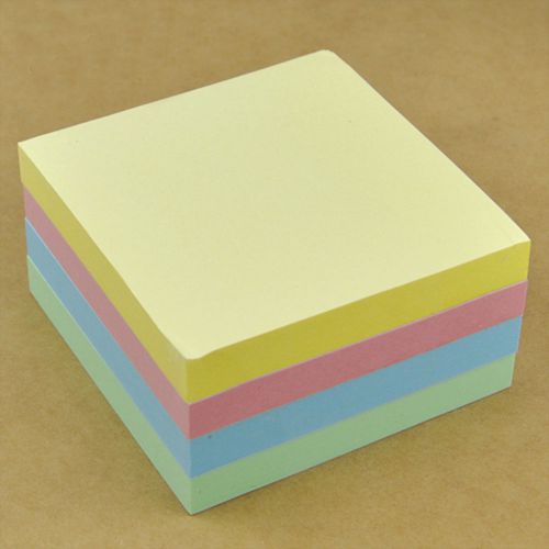 2015 400 pcs neon remove sticky post it notes 76mm x 76mm 3&#034; x 3&#034; free p&amp;p for sale