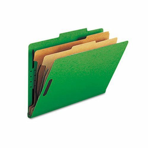 Smead Pressboard Folders, Legal, 6 Section, Green, 10/Box (SMD19033)