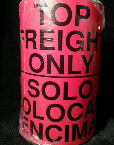 Bilingual Shipping Labels Top Freight Only Solo Colocar Enicima spanish roll