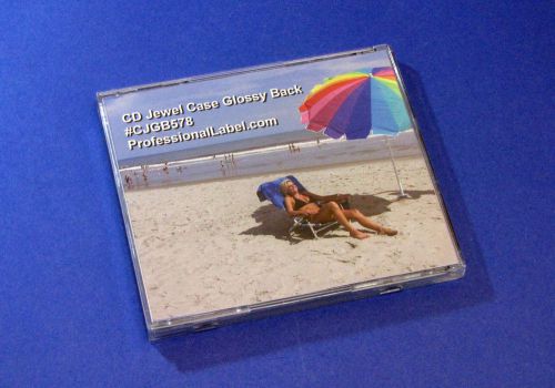 100 Glossy CD Jewel Case Back Traycard Inserts Inkjet or Laser Gloss CJGB578