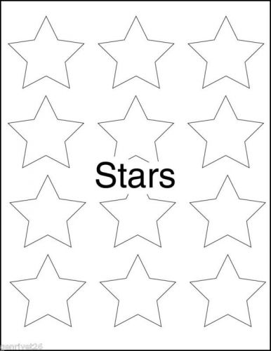 1200 Stars Labels for Laser &amp; Ink Jet Printers - 195