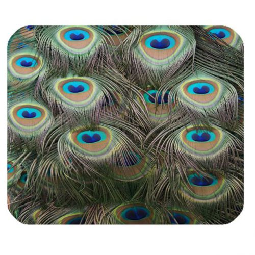 New Peacock 3 Custom Mouse Pad Anti Slip Great for Gift