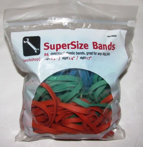 (24 pc) rubber band rubberband for trash cans - mixed sizes - free u.s. ship for sale