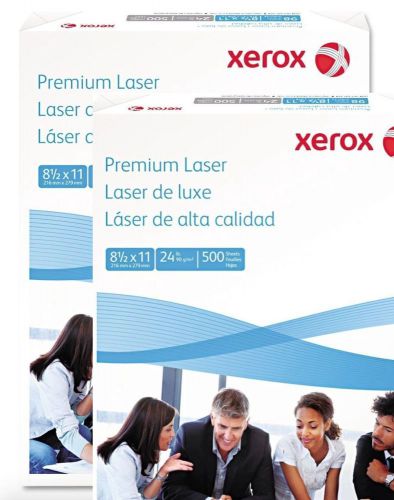 Xerox 3R13038 Laser Paper, 97 GE/114 ISO, 24 lb, (2 REAMS - 1000 sheets)